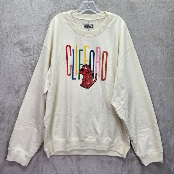 Urban Outfitters Tops - Desert‎ Dreamer Womens Size 1X Clifford The Big Red Dog Graphic Print Sweatshirt